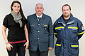 v.l.: Anja Baerwindt (THW-Geschäftsfüherin für den Bereich Koblenz), Markus Schimming (vorgeschlagener Ortsbeauftragter) und Pascal Neuburger (Zugführer)